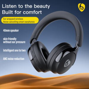 Pro-Level Active Noise Cancelling Headphones with Deep Bass