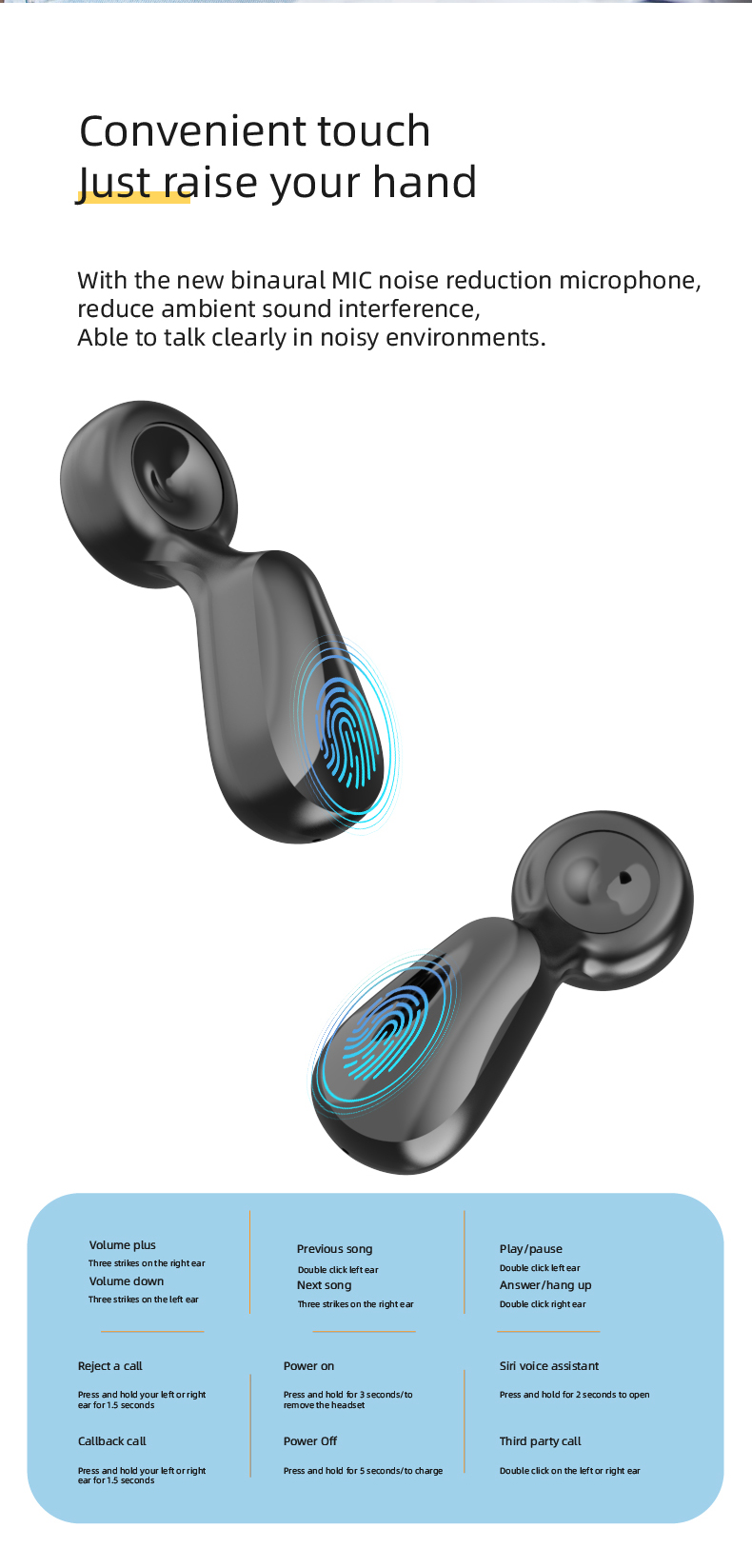 Long Battery Life TWS Bluetooth