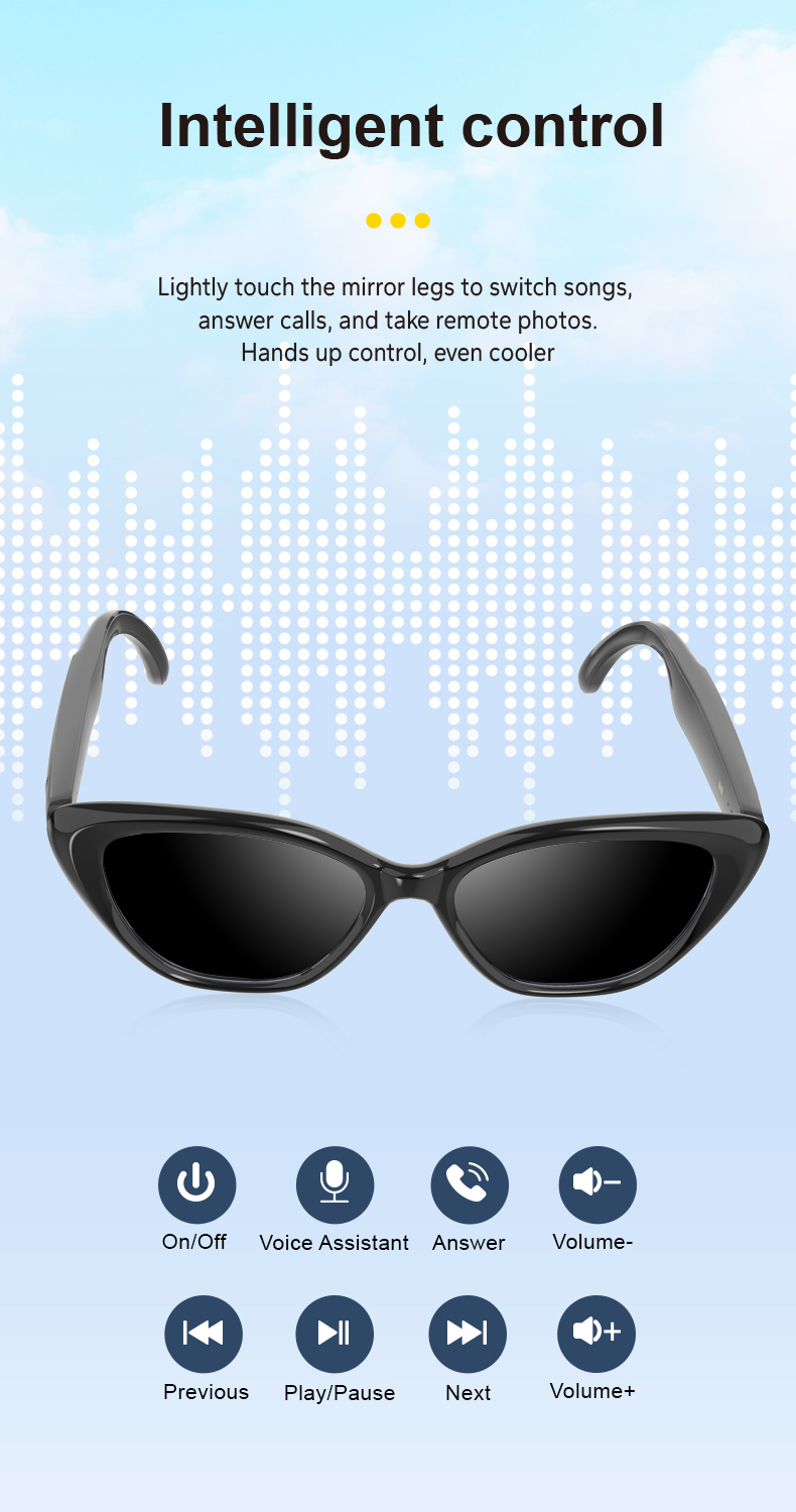 Sunglasses with Bluetooth Earphones